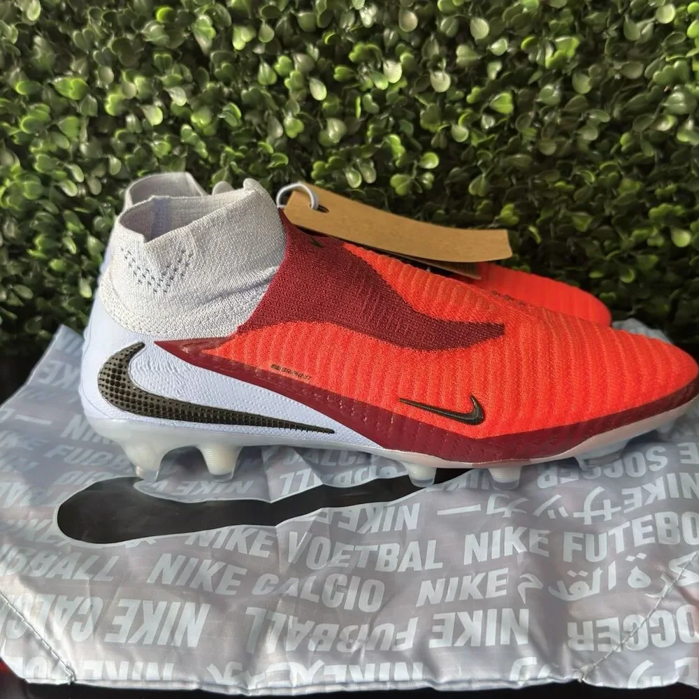 Nike Phantom 6 High Elite FG Royal Tint Bright Crimson HJ2147-400 Men’s Size 6